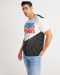 Great things never came from comfort zones Men's Tee - Kollection by Kauriel
