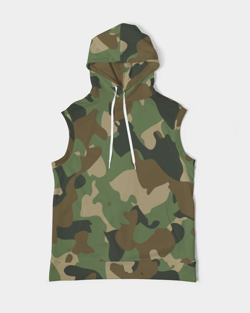 Camouflage Men's Premium Heavyweight Sleeveless Hoodie - Kollection by Kauriel