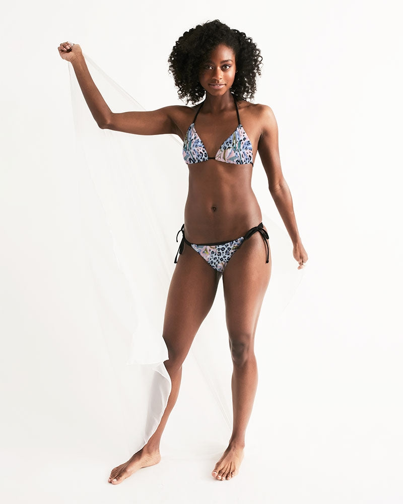Jungle FLowers Women's Triangle String Bikini - Kollection by Kauriel