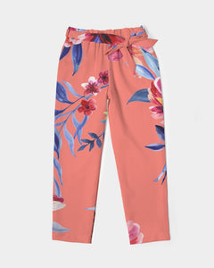 I love Flowers Women's Belted Tapered Pants - Kollection by Kauriel