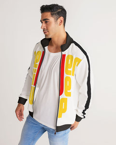 Never Give Up Men's Stripe-Sleeve Track Jacket - Kollection by Kauriel