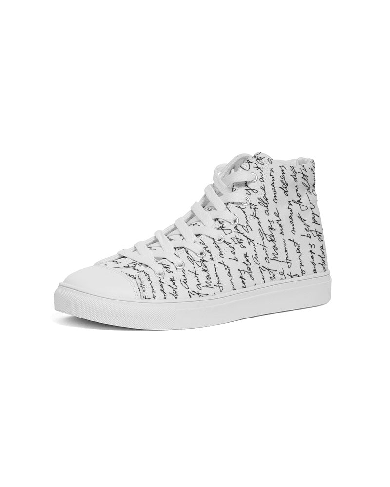 Letter to a Stranger Men's Hightop Canvas Shoe - Kollection by Kauriel