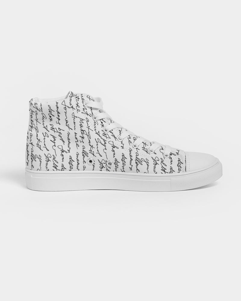 Letter to a Stranger Men's Hightop Canvas Shoe - Kollection by Kauriel