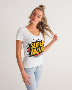 Super Mom Women's V-Neck Tee - Kollection by Kauriel