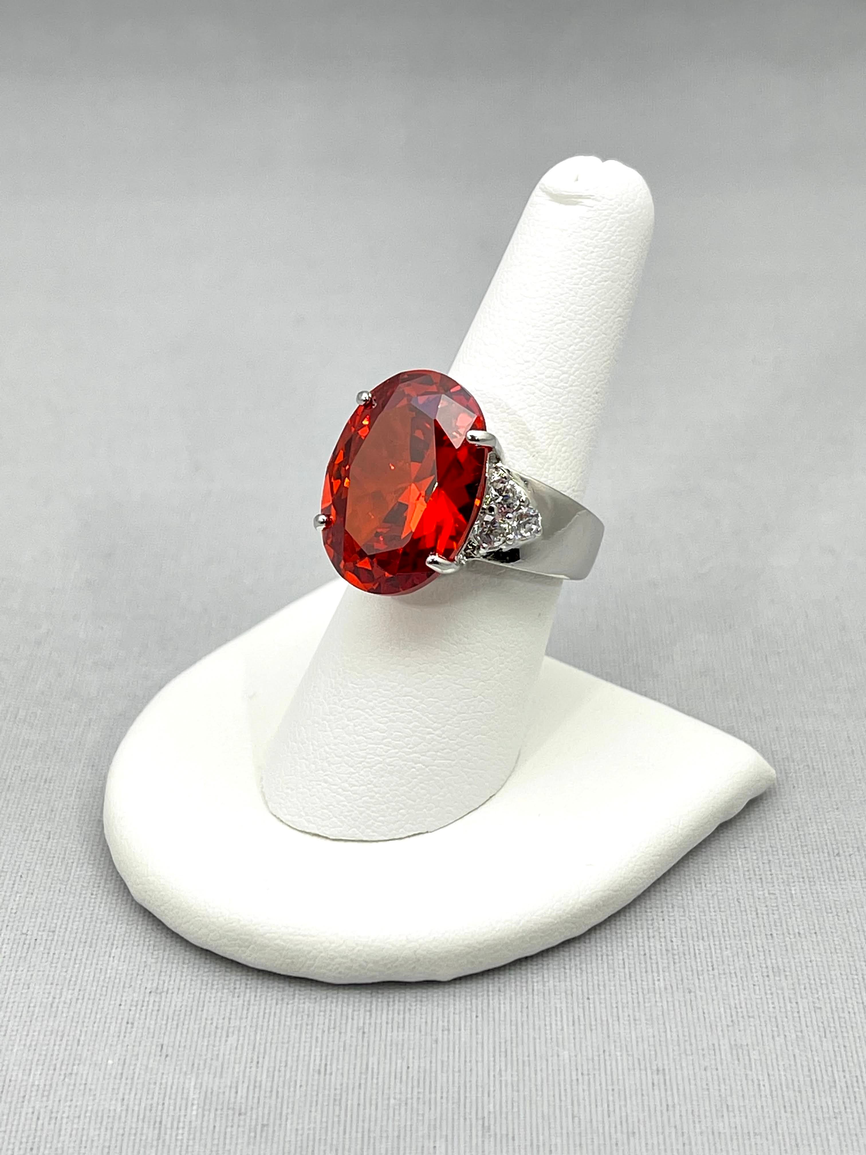 Red Oval Ring - Kollection by Kauriel