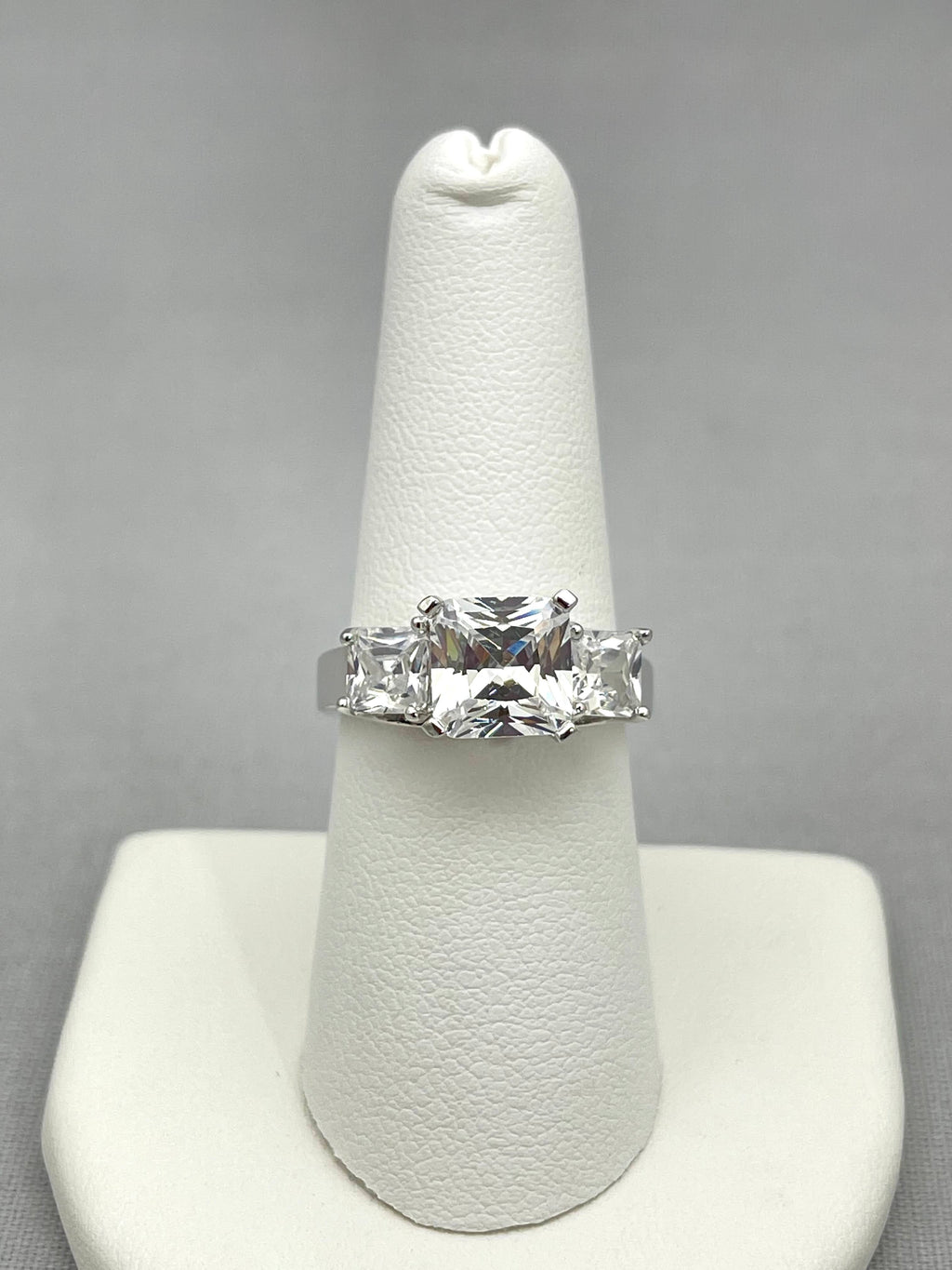 Triple Square Engagement Ring - Kollection by Kauriel
