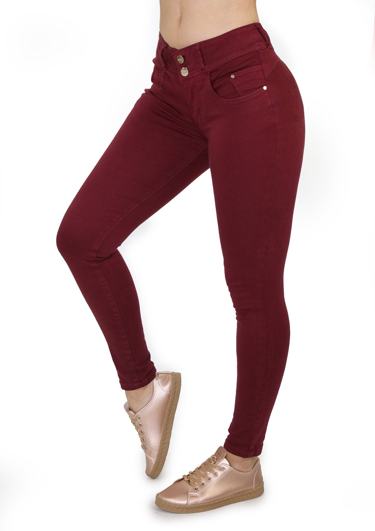 19942 WINE SKINNY JEAN BY MARIPILY RIVERA - Kollection by Kauriel