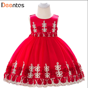 Sweet Girl Flower Embroidered Princess Birthday Dress - Kollection by Kauriel
