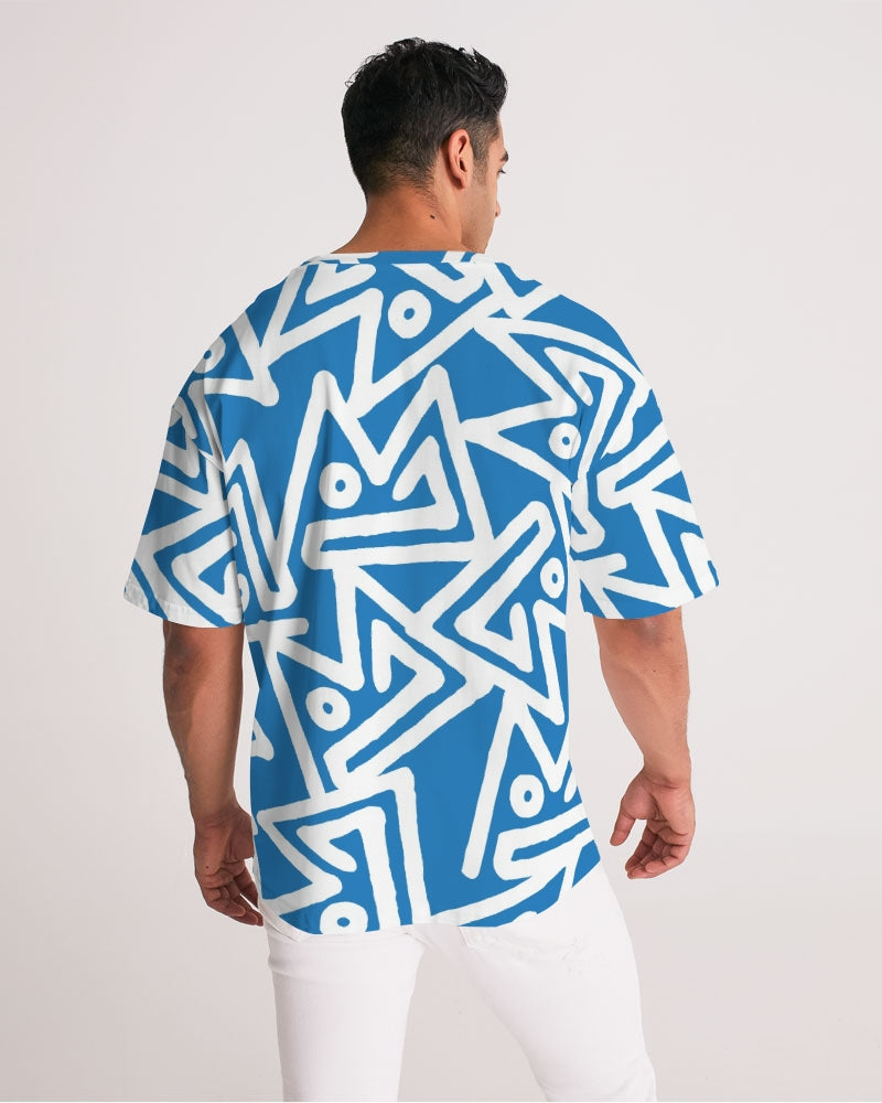 Doodle On Sky Blue Men's Premium Heavyweight Tee - Kollection by Kauriel