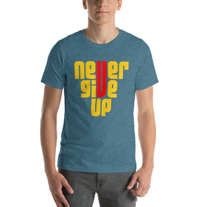 Never give up Short-Sleeve Unisex T-Shirt - Kollection by Kauriel